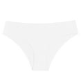 thumbnail image 4 of COMVALUE Ice Silk Underwear for Women Lace Cheeky Bikini Panties Full Coverage Soft Stretch Hipster Ladies Briefs 1 Pack (White, L), 4 of 9
