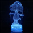 thumbnail image 1 of Lámpara LED 3D con forma de ilusión nocturna de Snoopyes, anime, para niños, 1 of 1