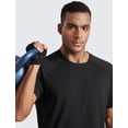 thumbnail image 4 of Remera CRZ YOGA Ligera y Transpirable de Malla Negra Talle Grande, 4 of 5