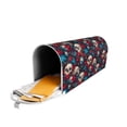 thumbnail image 5 of Fuzoiu Skull red flower blue Print Decorative Waterproof Mailbox Cover,Welcome Magnetic Mailbox Cover, Post Letter Box Wrap Cover for Outdoor Decor -25.5x21 in, 5 of 8