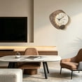 thumbnail image 4 of YYV Modern 12 in Silent Quartz Wall Clock Contemporary Non-Ticking Decorative Home Office Living Room Round Wall Watch Battery-Operated Minimalist Design Wall Decor, 4 of 9