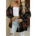 thumbnail image 2 of Fantaslook Flannel Shirts for Women Casual Plaid Shacket Pocketed Jacket Button Down Long Sleeve Shirts Coats, 2 of 6