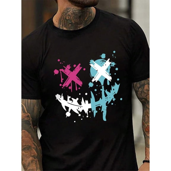 Manfinity LEGND Men's Round Neck Short Sleeve Casual T-Shirt, Versatile For Summer