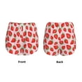 thumbnail image 3 of Daiia Strawberries Pattern Women's 2 in 1 Running Shorts - Lightweight Athletic Workout Gym Yoga Shorts Liner with Phone Pockets-Small, 3 of 7