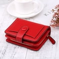 thumbnail image 3 of Mini Porte-Monnaie de Luxe, Porte-Carte Hasp, Portefeuille Dame, Rouge, 3 of 5