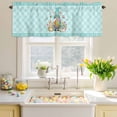 thumbnail image 4 of Valances for Windows Spring Easter Rabbits Pitches Rod Pocket Short Curtain for Bathroom Living Room Bedroom Eggs Butterfly Bee Flowers 1 Panel 54x18in, 4 of 9