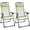 Green, variant on 2 Pack Folding Patio Chairs for Adults, Outdoor Deck Chair with Adjustable Sling Back, Camping Chair with Removable Headrest for Garden, Backyard, Lawn, Green
