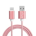 thumbnail image 1 of 1 Meter Type-C Woven Mobile Phone Data Cable Charging charge cable Woven data cable ; Line Cord 2 in 1 Fast Charging Data Transfer, 1 of 9