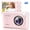 Pink, variant on 4K 64MP Auto Focus Kids Digital Camera 18X Zoom Fill Light Anti-Shake MP3 Player for Vlogging Travel Family Gatherings Daily Trips Outdoor Adventures Camcorder
