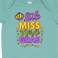 thumbnail image 4 of Inktastic Little Miss Mardi Gras with Crown and Dots Girls Baby Bodysuit, 4 of 5