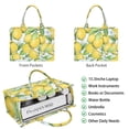 thumbnail image 2 of Large Capacity Tote Bag,Yellow Lemon Fruit Flowers LightBlue Pattern Handbag Fashion Luxury Tote Bag,15.7"x13"x 5.1" Inches,Laptop Compatible, 2 of 6