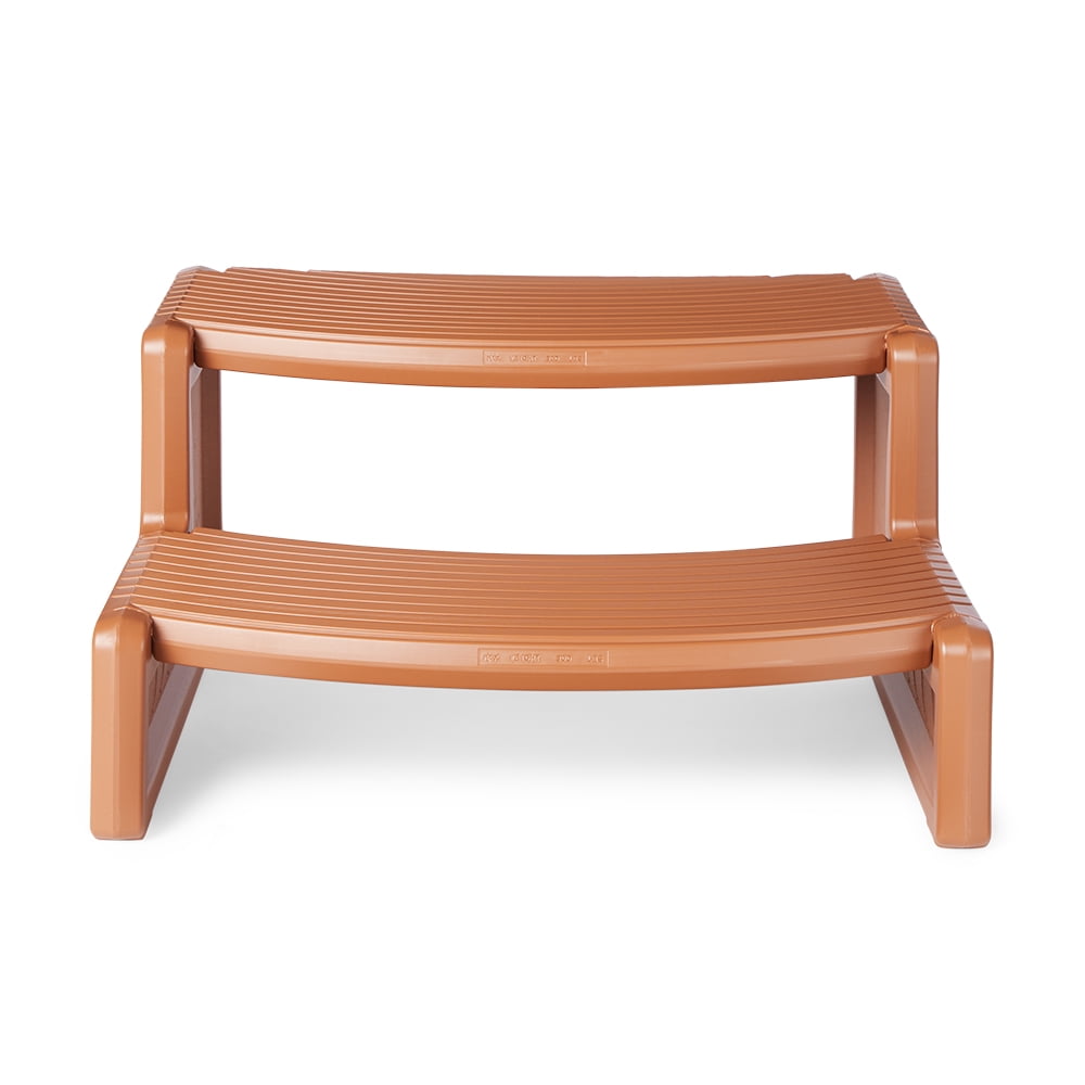 Confer Plastics Handi-Step Hot Tub Stairs for Spas, Redwood