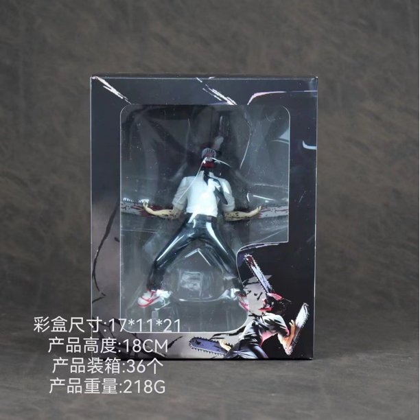 Q版粘土人 1560#电锯人 电次啵奇塔 1580#帕瓦 动漫手办公仔摆件as the picture Deng Xun unisex