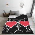 thumbnail image 5 of Cauagu Animal Bulldog French Pattern Flannel Bed Blankets,Fleece Blanket Comfortable Air Conditioning Blanket for Sofa Bed Travel Couch & Living Room -40"x30", 5 of 8