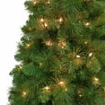 thumbnail image 2 of 6.5 ft Pre-lit Wall Half Tree 437 Tips 150 UL Clear Incandescent Lights, 2 of 4