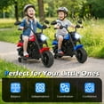 thumbnail image 4 of Gymax Kids Motorcycle w/Headlight Music Training Wheels Foot Pedal for Boys Girls Navy, 4 of 10