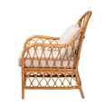 thumbnail image 4 of bali & pari Reina Boho Arm Chair, Square, Light Honey, 4 of 10