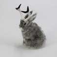 thumbnail image 3 of Figurine d'Animal en Peluche Réaliste Jackalope Rabbit, 8x 8x Gris, 3 of 8