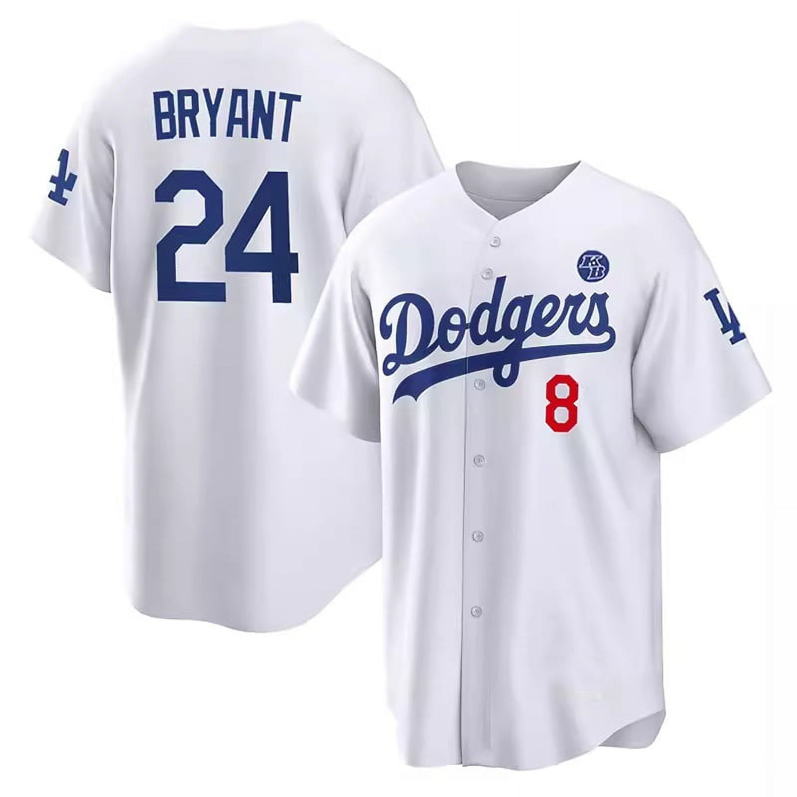 Men's Sport T-Shirt Kobe Bryant #8-24 White Los Angeles