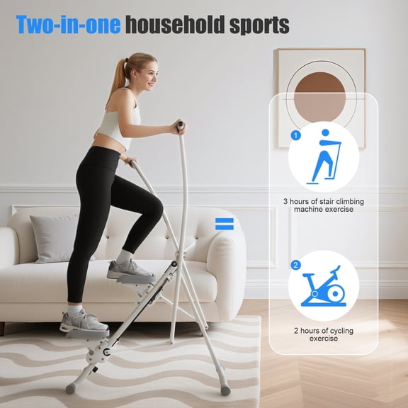 Thehsnt Folding Stair Stepper – Full Body Cardio Machine, Adjustable, 265 lbs Load