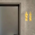 thumbnail image 1 of Letreros de baño de Oriente Medio, adhesivos acrílicos para puerta, fáciles de instalar, elegantes, para decoración de puertas de tiendas, hoteles y centros comerciales. Oro, 1 of 8