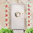 thumbnail image 4 of Happy Easter He Is Risen Porch Sign Banner Happy Easter Door Banners Hanging Decorations for Home Outdoor Indoor Wall Front Door Decor, 2 Pcs, 4 of 6