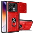 thumbnail image 1 of For Infinix GT 20 Pro 5G Case PC TPU Kickstand Phone Back Cover with Camera Slider - Black, 1 of 5