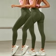 thumbnail image 7 of jiaxiM 2 Pack Workout Leggings for Women Slimming High Waisted Seamless Yoga Fitness Sport Trousers Soft Active Leggings Tummy Control Pants for Yoga Running & Daily Wear, 7 of 7