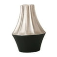 thumbnail image 3 of veasfak Ceramic Flower Vase Pot 6.1x8.2inch for Kitchen Study Mantel End Table Decor Silvery Black, 3 of 9