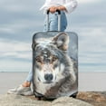thumbnail image 7 of Gukieu Majestic Snowy Wolf Print Suitcase Protective Cover, Elastic Zipper Buckle Suitcase Protective Cover, Suitable for Travel, Business Trip-X-Large, 7 of 7