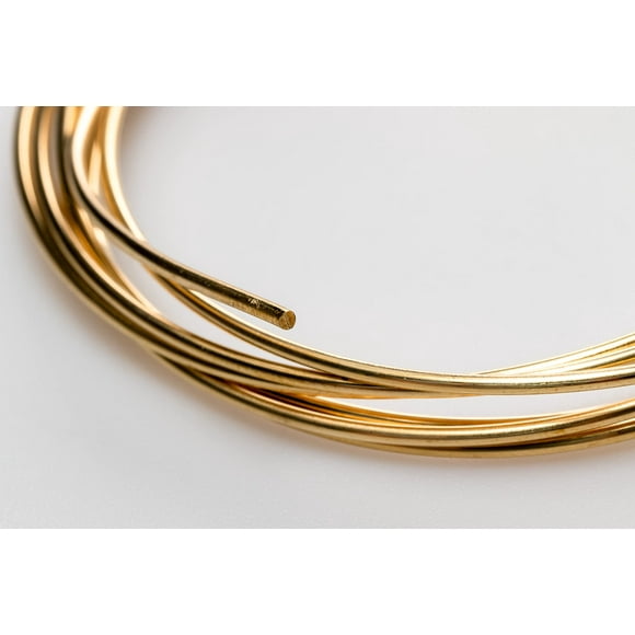Fil de Laiton 16 Gauge Rouge Laiton Rond Dead Soft CDA 230 Alliage Qualité Bijoux Fabriqué aux États-Unis - 1 Once (8 Pieds) par CRAFT Wire
