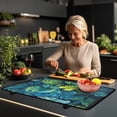 thumbnail image 3 of Renewold Electric Stove Top Cover for Cooktop, Induction Electric Stove Cover Anti-slip Glass Cooktop Mat Extra Large Flat Top Stove Mat Easy Storage, Monstera Leaf, 3 of 7
