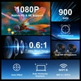 thumbnail image 2 of [900 ANSI & Electric Focus] Proyector Inteligente de Lanzamiento Ultra Corto con WiFi 6 y BT 5.4, Soporte Nativo 1080P 4K, Proyector de Video con Corrección Automática para Uso en Cine en Casa y para, 2 of 13