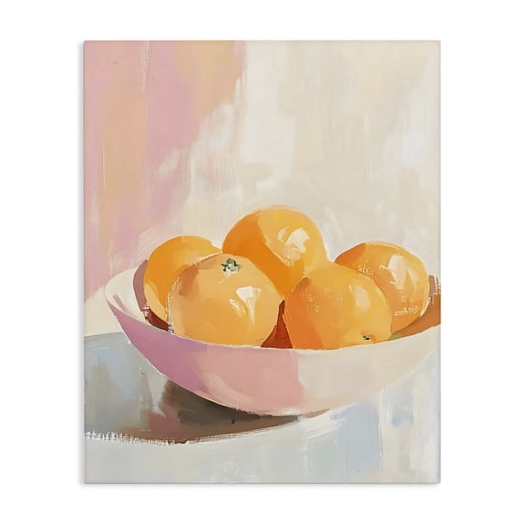 Stupell Industries Modern Pastel Bowl of Oranges Canvas Art, 16 x 20, by The Prints Vibe
