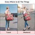 thumbnail image 5 of Pioneer Flower Floral Print Pattern Travel Tote Bags for Women Carry On,Large Weekender Bags for Women Travel,Multi Functional Duffle Bag for Work,Shopping,Sports, 5 of 5
