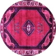 thumbnail image 1 of Ahgly Company Indoor Round Persian Pink Traditional Area Rugs, 5' Round, 1 of 4