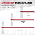 thumbnail image 3 of QinaQin 48-Inch x 8-Inch Magnesium Alloy Trowel Set Includes Four 47.2-Inch Retractable Handles and Is Suitable for Concrete Troweling, 3 of 7