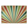 thumbnail image 1 of Vintage Rainbow Cutting Board, Vintage Rising Sun Pattern with Colorful Rays Retro Style Illustration, Decorative Tempered Glass Cutting and Serving Board, Small Size, Multicolor, by Ambesonne, 1 of 1