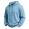 thumbnail image 6 of SEROYE Sweatshirts for Men Solid Hooded Long Sleeve Pullover Lightweight Fall Winter Casual Sport Outdoor Tops (2XL, Light Blue), 6 of 10
