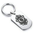 thumbnail image 1 of Stainless Steel Alphabet Letter O initial Dog Tag Keychain Circle Ring, 1 of 2