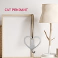 thumbnail image 4 of Adorable adorno colgante de gato de metal para jardín. Adorno colgante para gato. Decoración para el hogar. Cordón no incluido., 4 of 6