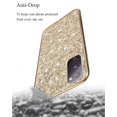 thumbnail image 3 of Phone Case for Samsung Galaxy S20 FE Case Glitter Sparkle Gold, Samsung S20 FE 5g Case Silicone Anti-Fingerprint Glamorous Bling Shiny Cover Thin (Gold), 3 of 14