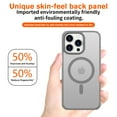 thumbnail image 7 of for iPhone 12 Pro Max Case Magnetic Phone Case [Compatible with MagSafe] TPU Bumper Hard Skin-Feel Back Slim Fit Shockproof Protective Case Cover for iPhone 12 Pro Max Men Women Girls, Gray, 7 of 7