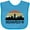 Turquoise, variant on Inktastic Indianapolis Indiana Skyline Retro Boys or Girls Baby Bib