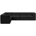 thumbnail image 3 of Meridian Furniture Quincy Black Velvet Modular Sectional, 3 of 13