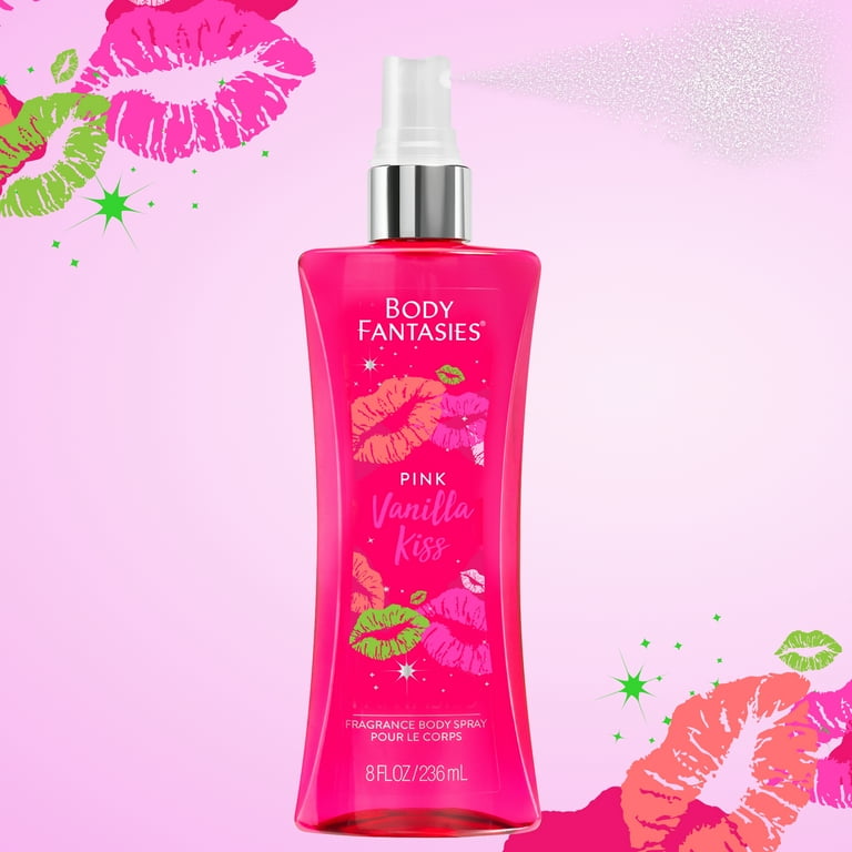 Body Fantasies Signature Pink Vanilla Kiss Fantasy Body Spray By Parfums De Coeur - 8 oz Body Fantasies Signature Pink Vanilla Kiss Fantasy Body Spray By Parfums De Coeur - 8 oz
