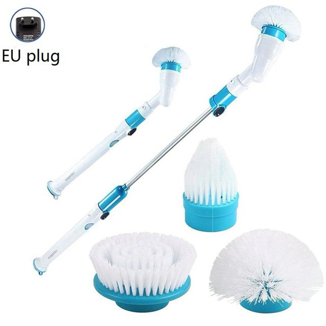 Juego de cepillo de limpieza eléctrico ajustable Limpiador de baño con mango de extensión Hugtrwg Para estrenar