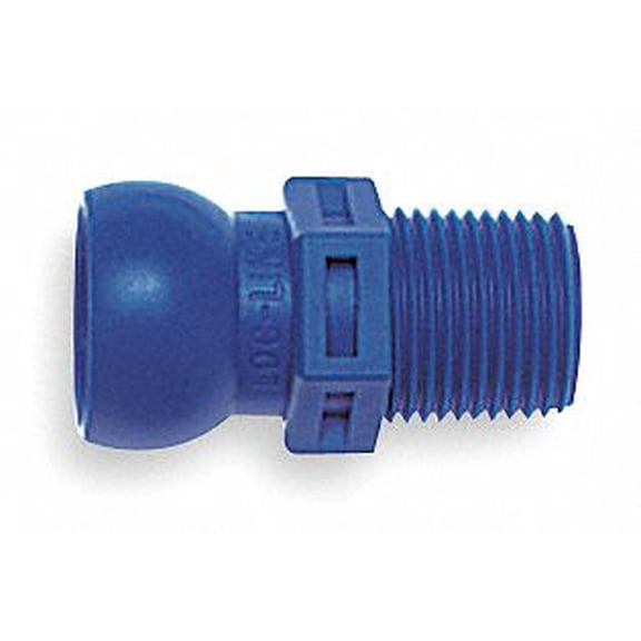 Loc-Line BSPT Connector,3/8 In ,PK4  51826