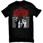 Universal Mens The Munsters Family Portrait with Red Logo T-Shirt