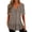 Khaki, variant on Vedolay Tops Women's Size Plus Printed Short-Sleeve V-Neck T-Shirt,Khaki XL